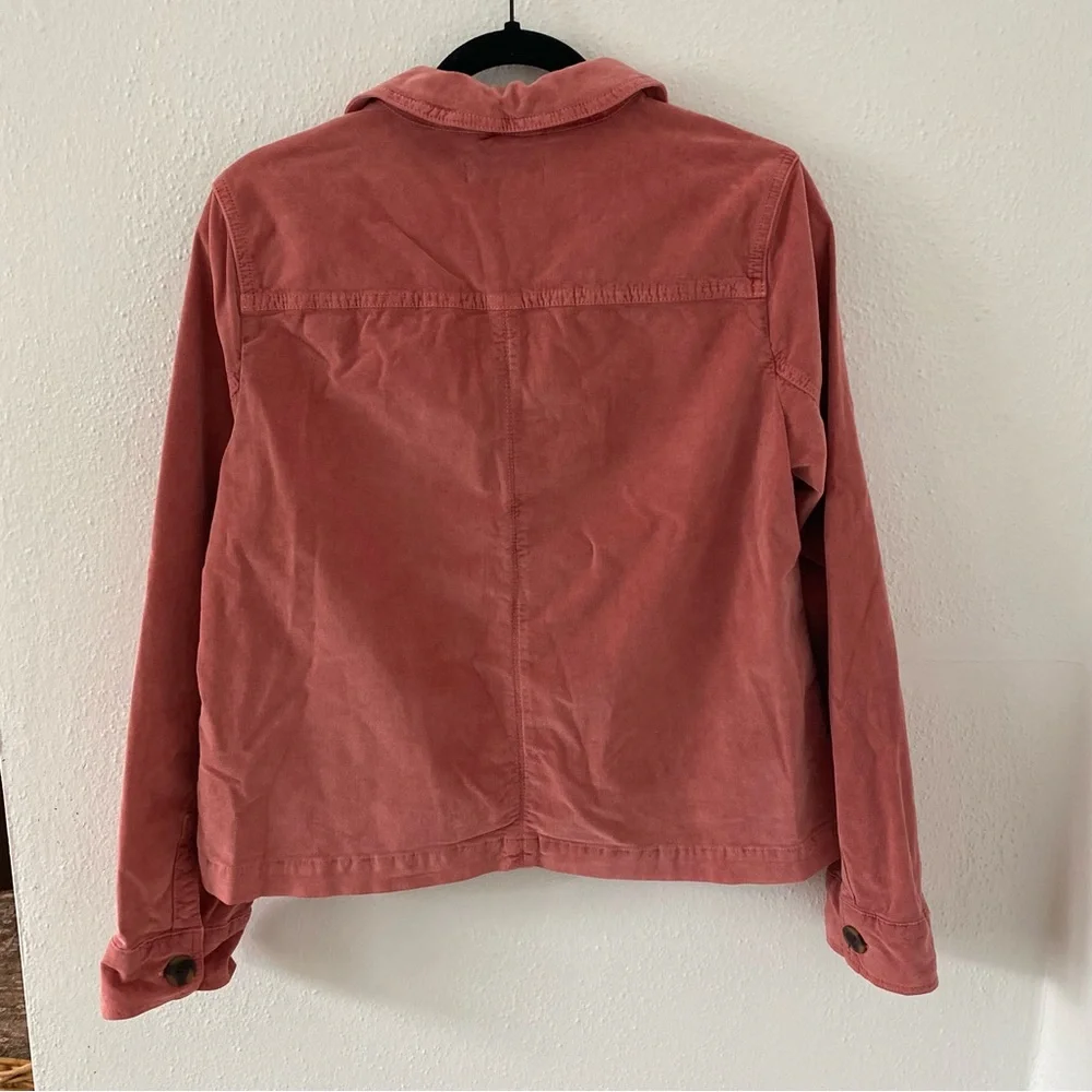 NWT Boden Velvet Cropped Chore Coat Barn Jacket Mauve Pink Size 8 - Picture 10 of 10